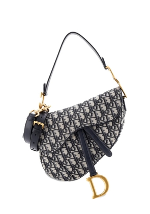 Christian Dior Pre-Owned Saddle Handbag with Strap Oblique Canvas Medium shoulder bag - Blue