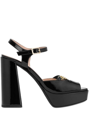 Love Moschino platform chain sandals - Black