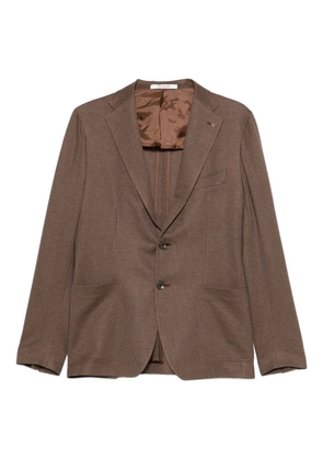 Tagliatore notched-lapel two-button blazer - Brown