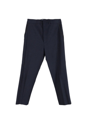 Prada Pre-Owned checked concealed-fastening trousers - Blue