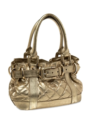 Burberry Pre-Owned Beaton quilted tote bag - Gold
