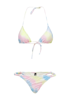 Reina Olga scrunchie-detail bikini - Blue