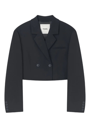 Nanushka Rony double-breasted cropped blazer - Black