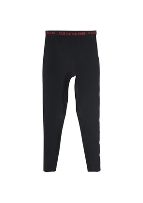 Louis Vuitton Pre-Owned logo-waistband leggings - Black