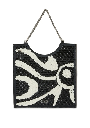 PUCCI embroidered fold tote bag - Black