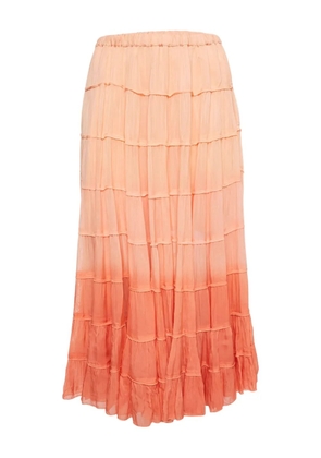 AllSaints tiered ombre skirt - Orange