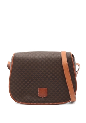 Celine Pre-Owned 2000s Macadam-pattern shoulder bag - Brown