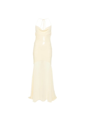 Patrizia Pepe sequined maxi dress - Yellow