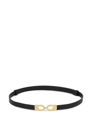 POTAMY buckle leather belt - Black