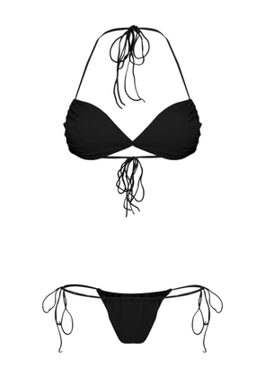 Amir Slama triangle tie-fastening bikini set - Black