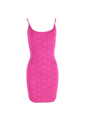 Versace Pre-Owned La Greca knitted dress - Pink