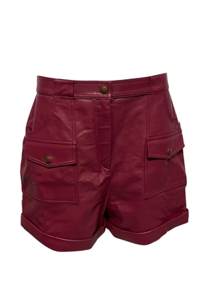 Philosophy Di Lorenzo Serafini leather pocket shorts - Red