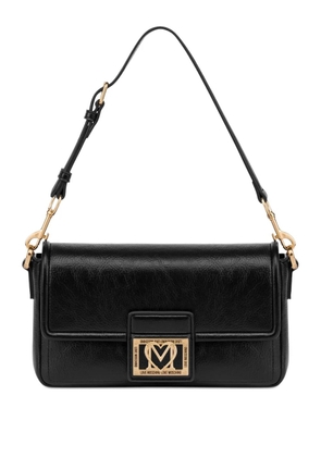Love Moschino logo-plaque shoulder bag - Black