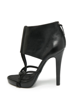 Givenchy Pre-Owned leather ankle-cuff sandals - Black