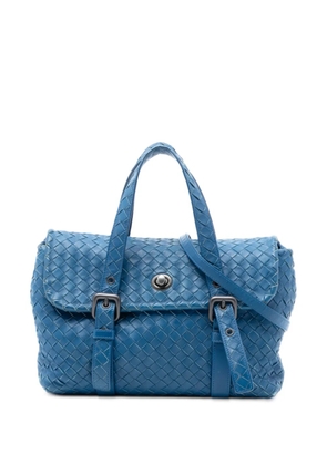 Bottega Veneta Pre-Owned 2012-2025 Nappa Intrecciato Flap satchel - Blue