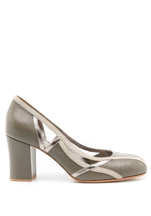 Sarah Chofakian Jubilee 55mm cut-out pumps - Green