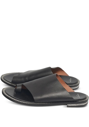 Givenchy Pre-Owned chain-detail leather sandals - Black