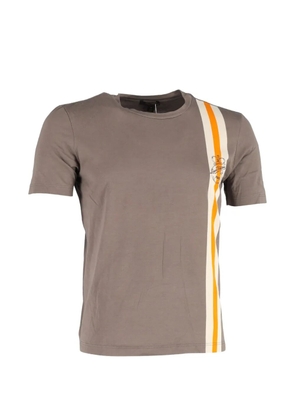 Louis Vuitton Pre-Owned stripe-detail cotton T-shirt - Grey