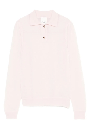 Allude button-fastening polo shirt - Pink