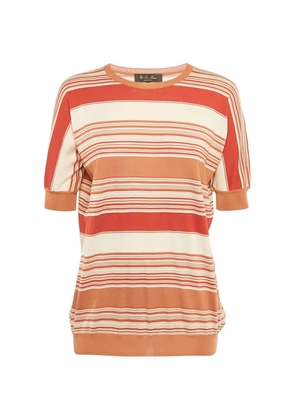 Loro Piana Pre-Owned striped knitted top - Neutrals