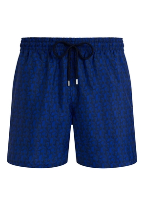 Vilebrequin drawstring turtles swim shorts - Blue
