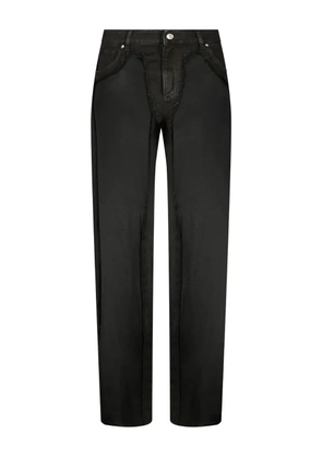 Blumarine frayed-detailing jeans - Black