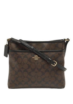 Coach signature coated cross body bag - Brown