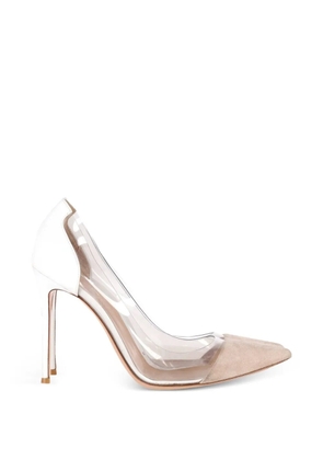 Gianvito Rossi Plexi pointed-toe pumps - White