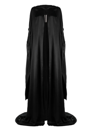 Rick Owens hooded silk-satin gown - Black