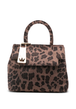 la milanesa Paola leopard-printed tote bag - Brown