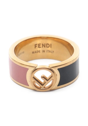 Fendi Pre-Owned 10s logo-detail ring - Gold