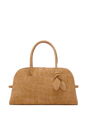 Jacquemus knotted reptile-effect tote bag - Neutrals