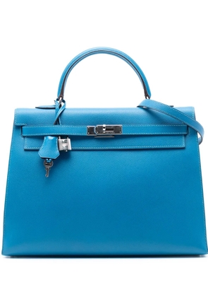 Hermès Pre-Owned 2011 Epsom Kelly II Retourne 35 satchel - Blue