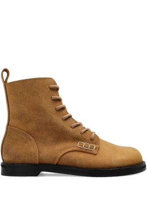 JW Anderson lace-up suede boots - Brown