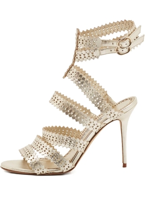 Manolo Blahnik 2024 110mm cut-out sandals - Yellow