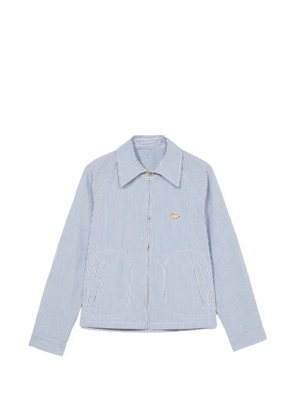 Fortela Zuma striped zip-up overshirt - Blue