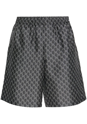 Gucci GG-print silk twill shorts - Grey