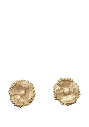 CHANEL Pre-Owned Classic CC Camellia earrings - Gold
