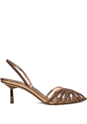 Le Silla 60mm leather heeled sandals - Brown