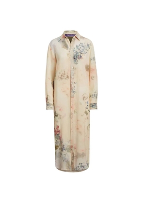 Ralph Lauren Collection floral midi shirt dress - Neutrals