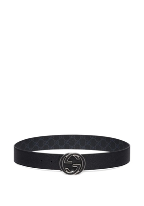 Gucci Interlocking G-buckle reversible belt - Black