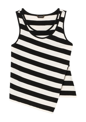 Brooks Brothers striped cotton tank top - White