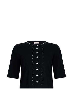 LIU JO stud-embellished knit top - Black
