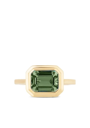 Goshwara 18K yellow gold green prasiolite ring