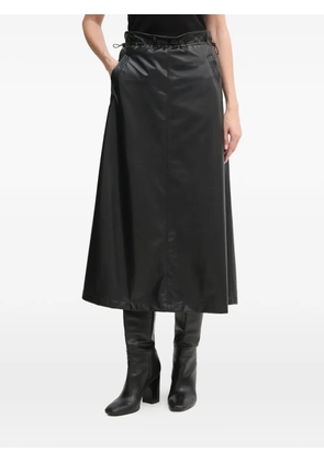 Colmar drawstring midi skirt - Black