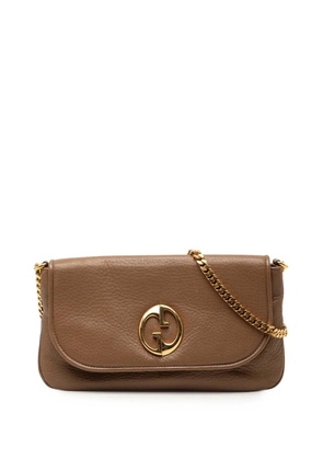 Gucci Pre-Owned 2000-2015 Medium Leather 1973 Chain shoulder bag - Brown