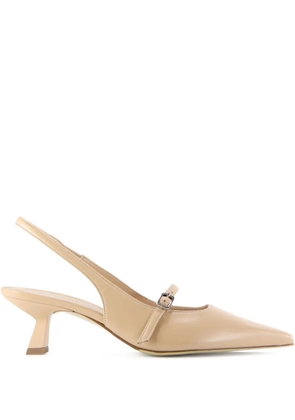 Notabene Elina pointed-toe slingback pumps - Neutrals