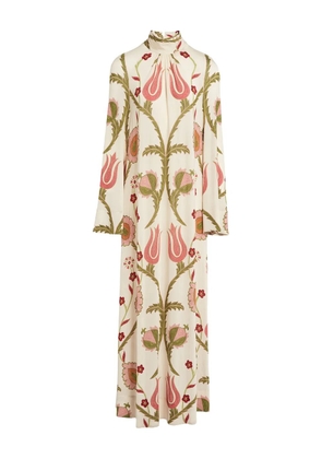 Giambattista Valli floral high-neck maxi dress - Neutrals
