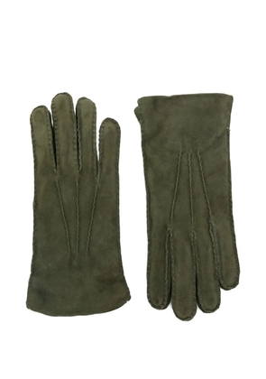 Alpo suede stitching gloves - Green