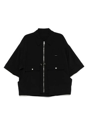 SONGZIO multi pocket half jumper jacket - Black